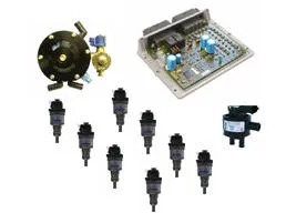 Motorkit Prins VSI-2 8 cyl. compleet met slangen / Flexibele leiding Prins XD-4 6mtr / inj. type:82cc (387/08821514/B)