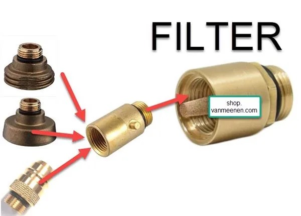 Filter 22mm (in+uitgang)