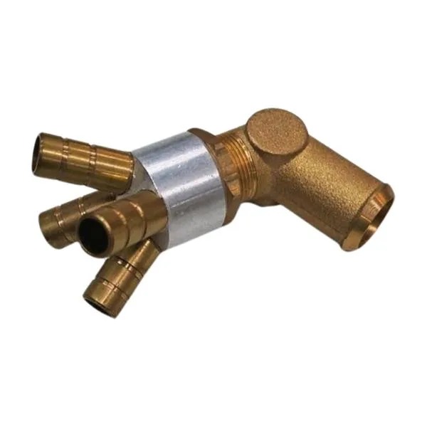 Raccord 18 mm vers 4x 11 mm pour tuyaux gaz
