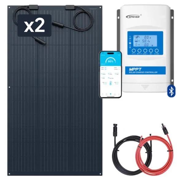 Camper solar panel kit 2x105W flexible MPPT