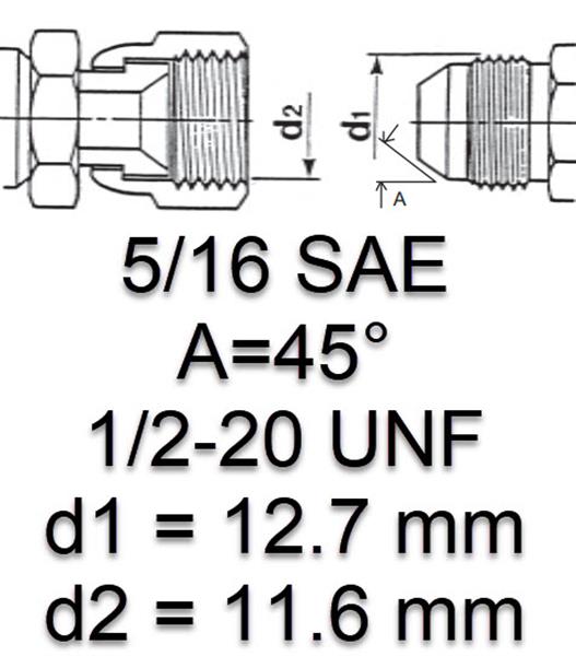 Connector for LPG tank for 6mm copper