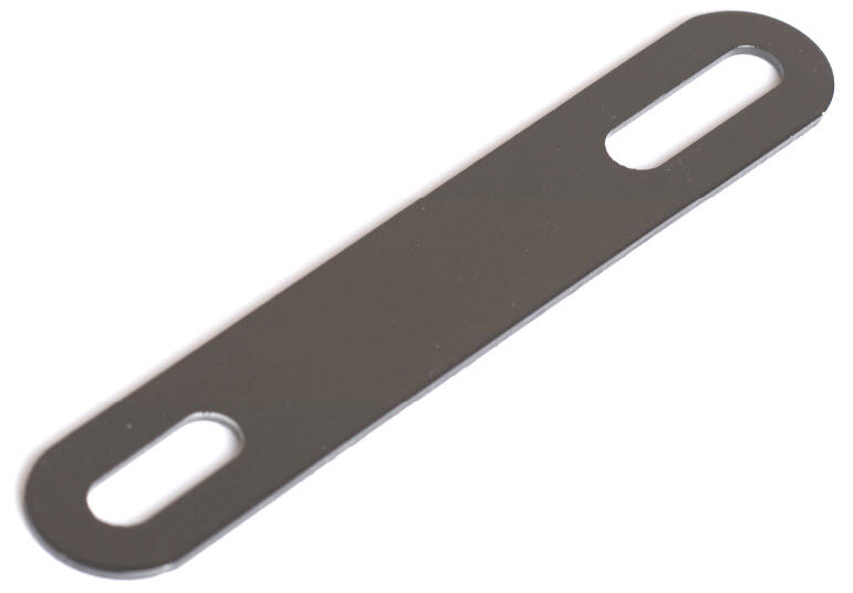 Bevestiginsbeugel verdamper Zwart 180x30x3mm