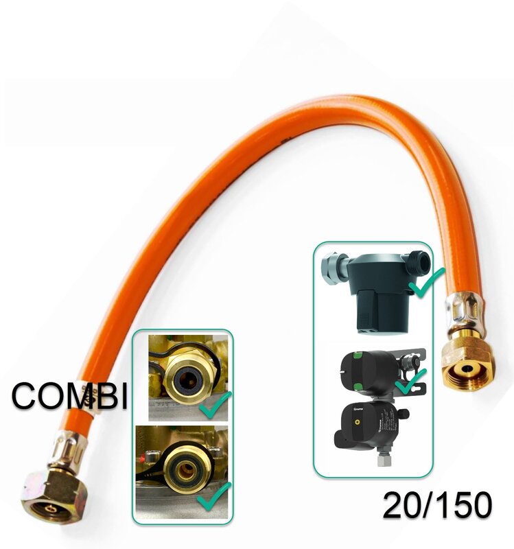 Tuyau gaz 50cm haute pression LPG Kombi G5 20/150