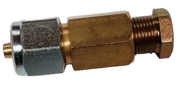 Koppeling pvc leiding 6mm x koperleiding 8mm