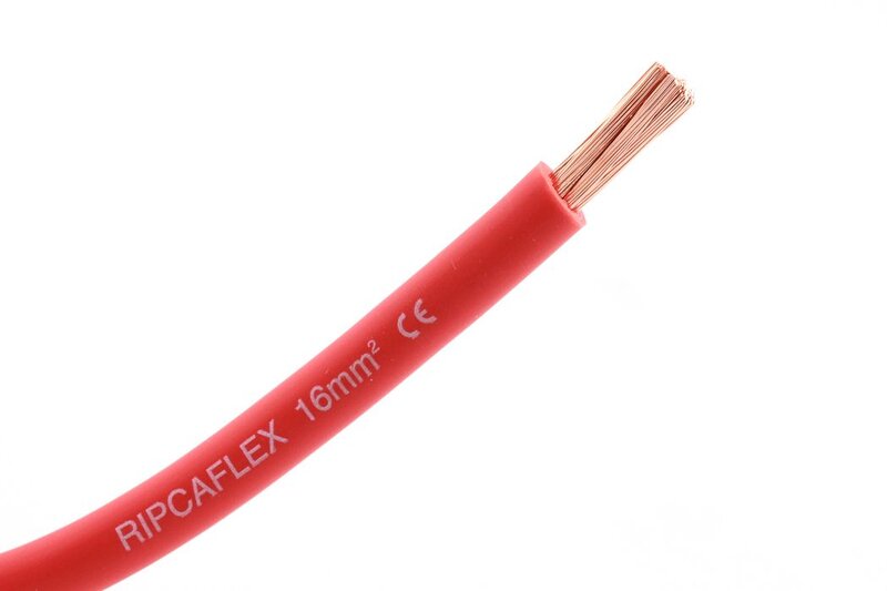 Battery Cable 16 mm² PVC Red - per meter