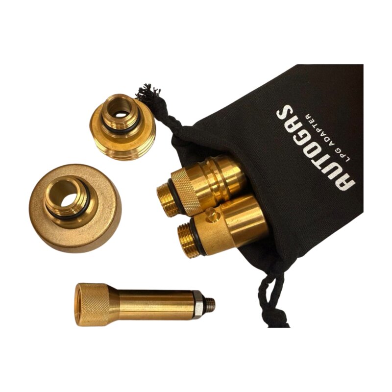 LPG vulnippel set M14 – 4 adapters + zakje