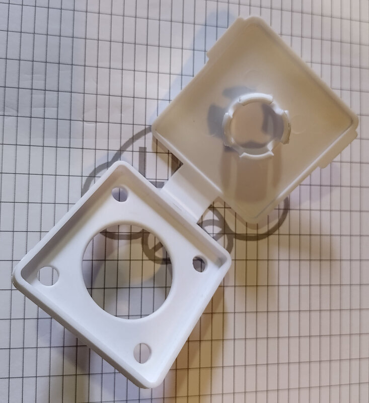 Couvercle de remplissage GPL plat - Blanc