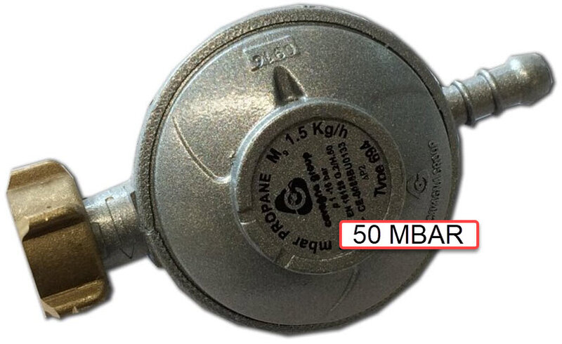 Flesontspanner Shell 50mbar x Slangnippel