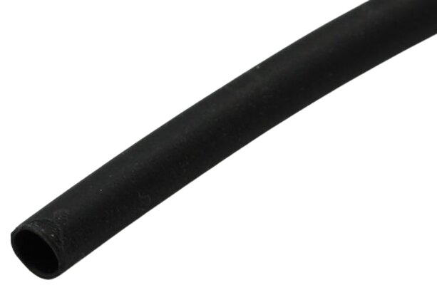 Schrumpfschlauch 2.4-1.2mm Schwarz 2:1 / 5 Meter