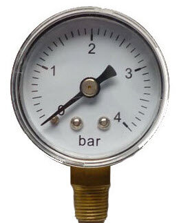 Manometer M10, 0-4 bar, Ø 40 mm